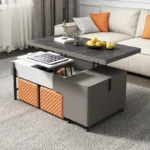طاولة قهوة متعددة المزايا مع 4 كراسي - Image 4