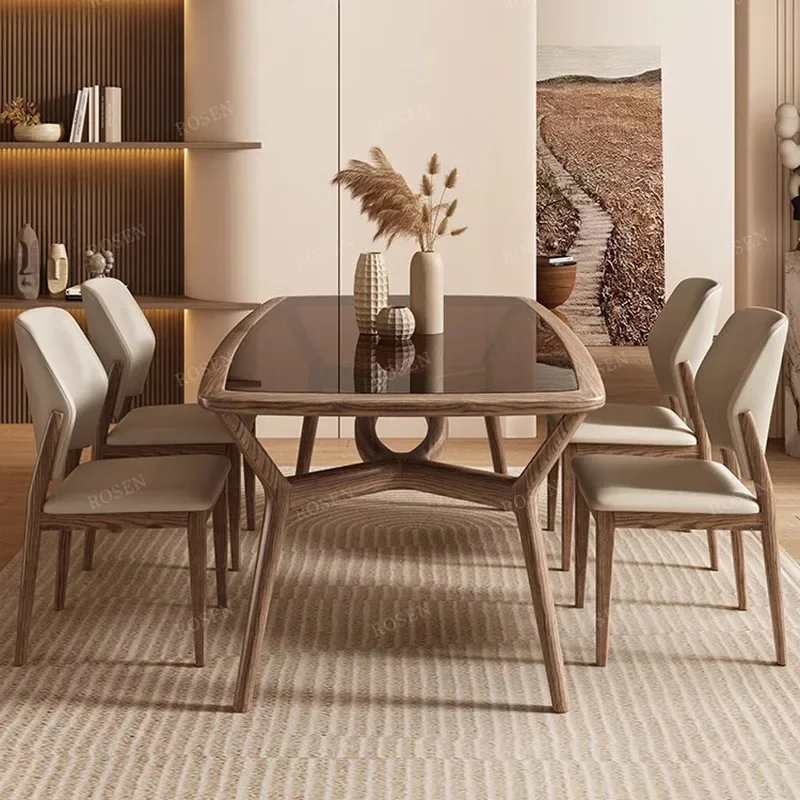 glass dining table طاولة طعام زجاج