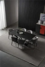 طاولة طعام رخام مستطيلة فاخرة - Image 8