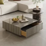 ⁦طاولة قهوة مع درج للتخزين فاخرة⁩ - الصورة ⁦2⁩