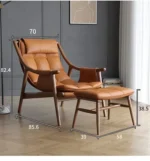 ⁦كرسي استرخاء مع مسند بتصميم فاخر⁩ - الصورة ⁦11⁩