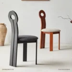 كرسي طاولة طعام خشبي فخم - Image 5