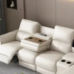 ⁦طقم كنب استرخاء جلد⁩ - الصورة ⁦2⁩