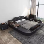 ⁦سرير نوم مزدوج بتصميم مريح متعدد الوظائف⁩ - الصورة ⁦5⁩