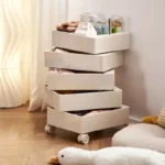 طاولة جانبية خشب متحركة - Image 6