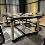 ⁦طاولة طعام مودرن مع كراسي بتصميم حديث⁩ - الصورة ⁦8⁩