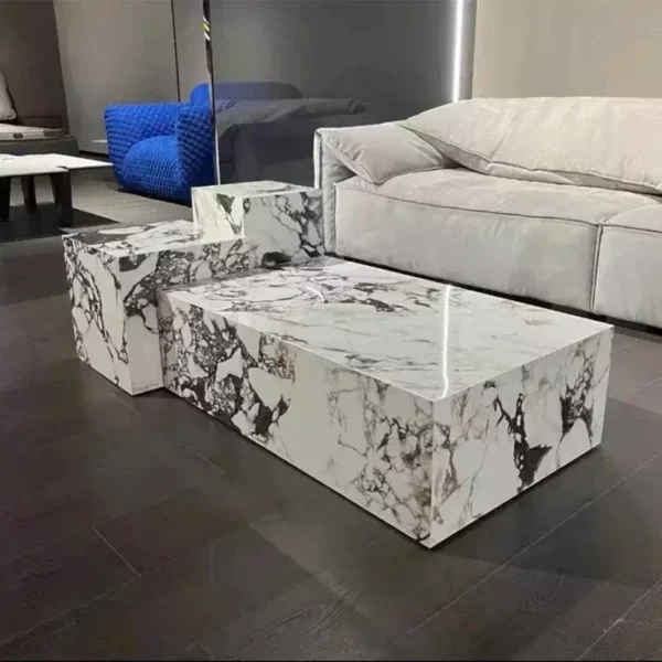 طاولات رخامية بتصميم متعدد المقاسات