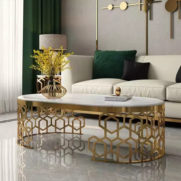 طاولات غرفة معيشة من رخام فاخر