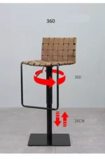 كرسي بار على شكل مستطيل - Image 10