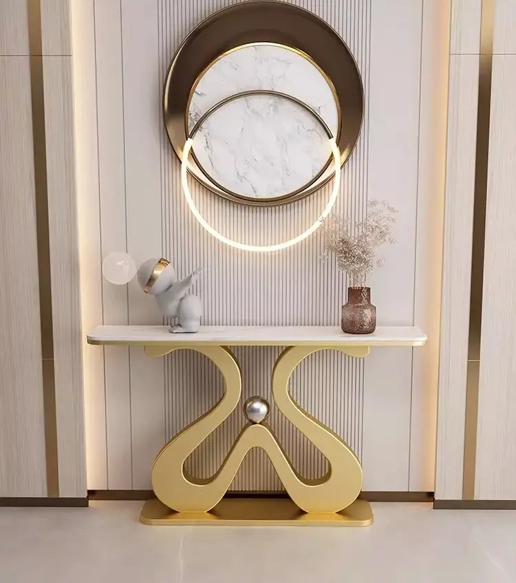 كونسول (8) كونسول رخام بتصميم فاخر وأنيق