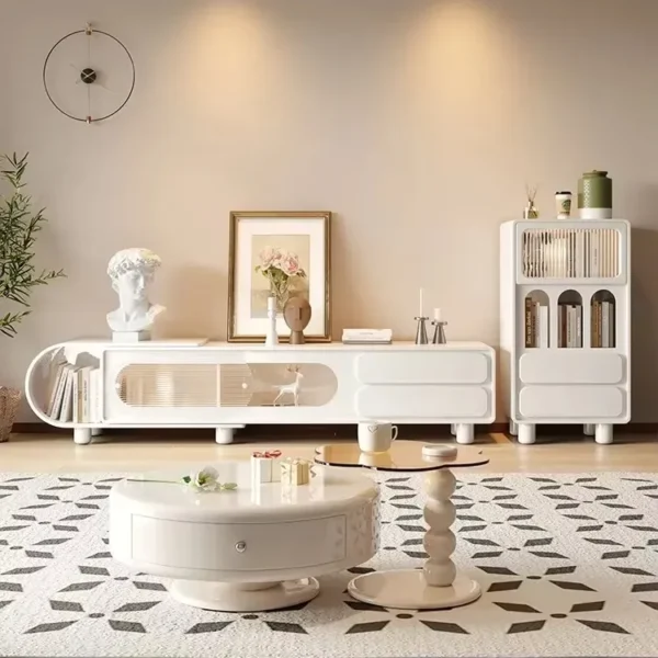 طاولات قهوة دائرية متداخلة بتصميم انيق
