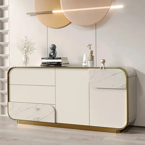 طاولة بوفيه بتصميم عصري فاخر حديث