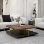طاولة قهوة مربعة بتصميم فريد