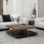 طاولة قهوة مربعة بتصميم فريد - Image 5