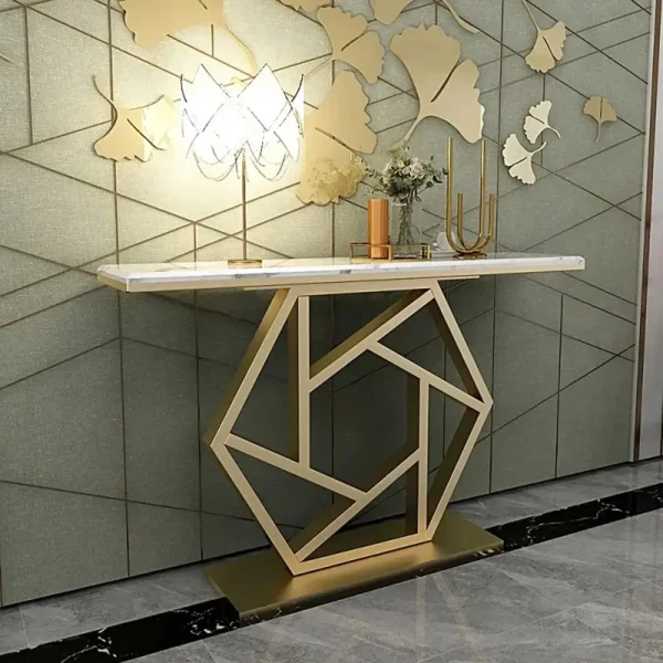 طاولة كونسول مع سطح من الرخام