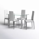 ⁦طاولة طعام بتصميم متناسق مع الكراسي⁩ - الصورة ⁦8⁩