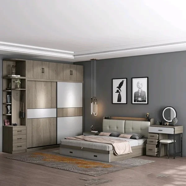 غرفة نوم كاملة بتصميم كلاسيك راقي