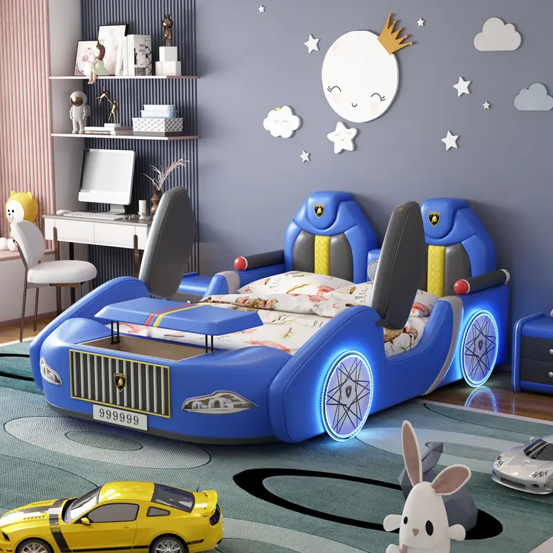 Multifunctional car-shaped baby bed سرير أطفال شكل سيارة متعدد الوظائف